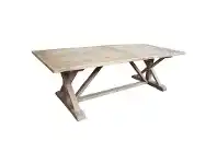 LivingStyles Montlouis Reclaimed Timber Trestle Dining Table, 245cm offer