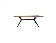 LivingStyles Kerleo Oak Timber & Iron Dining Table, 170cm, Antique Oak offer