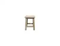 LivingStyles Moux Reclaimed Elm Timber Dining Stool, Natural offer
