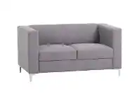 Officeworks J.Burrows Cambridge 2 Seat Fabric Lounge Grey offer