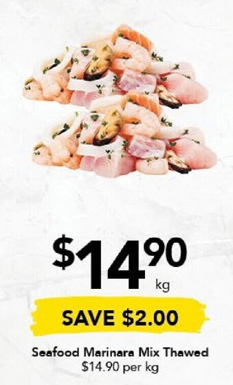 Drakes Seafood Marinara Mix Thawed offer