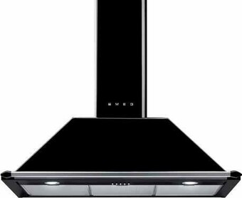 The Good Guys Smeg 90cm Canopy Rangehood - Black offer