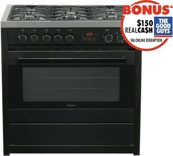 The Good Guys Technika 90cm Dual Fuel Upright Cooker offer