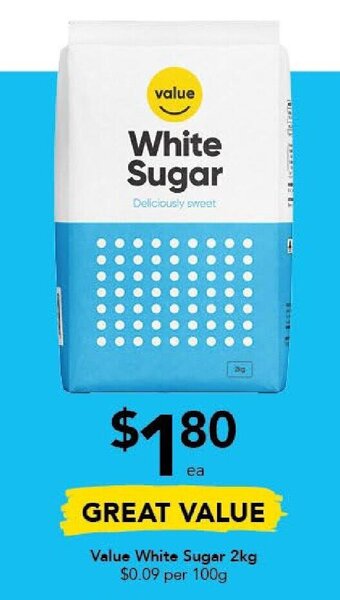 Drakes Value White Sugar 2kg offer