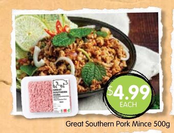 Spudshed Great Southern Pork Mince 500g offer