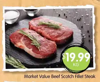 Spudshed Market Value Beef Scotch FIllet Steak per kg offer