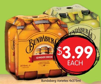 Spudshed Bundaberg Varieties 4x375ml offer