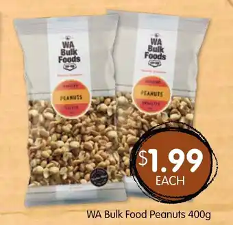 Spudshed WA Bulk Food Peanuts 400g offer