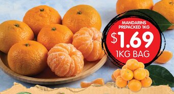 Spudshed Mandarins Prepacked 1kg offer