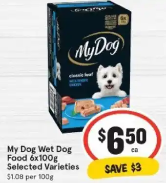 IGA My Dog Wet Dog Food offer
