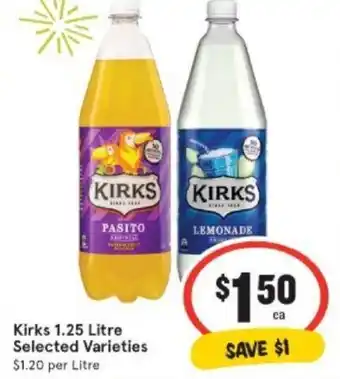 IGA Kirks 1.25 Litre offer