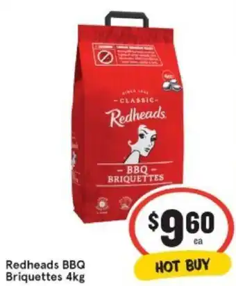 IGA Redheads BBQ Briquettes offer