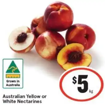 IGA Australian Yellow or White Nectarines offer