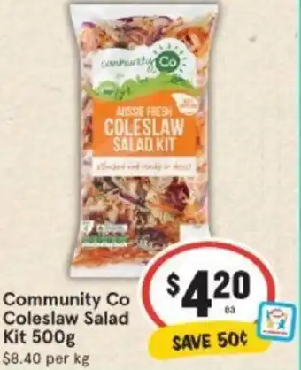 IGA Community Co Coleslaw Salad Kit offer