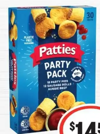 IGA Patties Party Pack offer