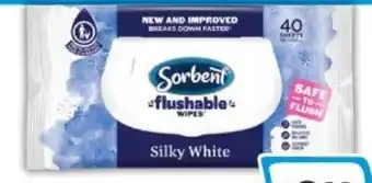 IGA Sorbent Flushable Wipes offer