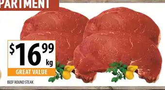 Supabarn Beef Round Steak per kg offer