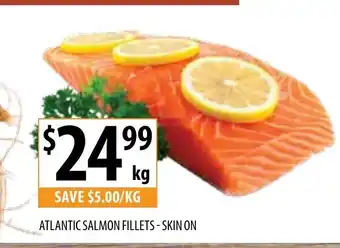 Atlantic Salmon Fillets - Skin on per kg