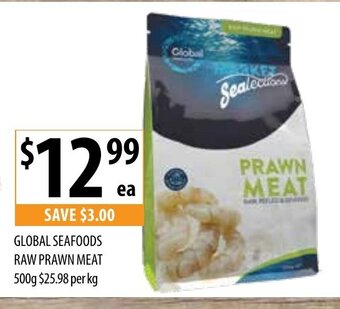 Supabarn Global Seafoods Raw Prawn Meat 500g offer