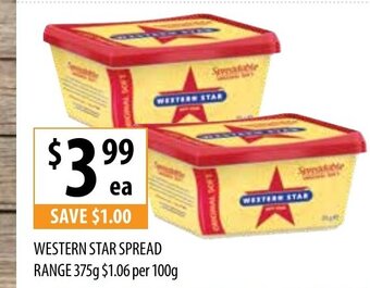 Supabarn Western Star Spread Range 375g offer