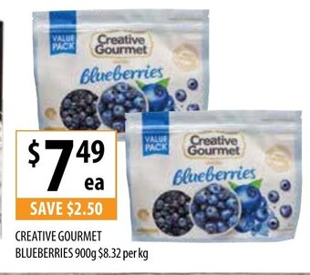 Supabarn Creative Gourmet Blueberries 900g offer