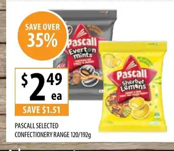 Supabarn Pascall Selected Confectionery Range 120/192g offer