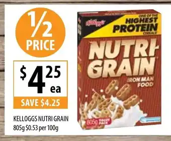 Supabarn Kelloggs Nutri Grain 805g offer