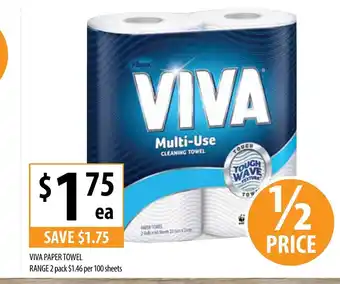Supabarn Viva paper Towel Range 2 pack offer