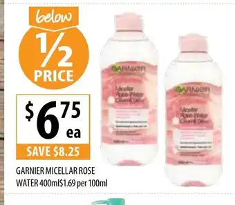 Supabarn Garnier Micellar Rose Water 400ml offer