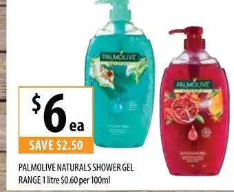 Supabarn Palmolive Naturals Shower Gel Range 1 Litre offer