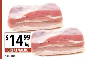 Supabarn Pork Belly per kg offer