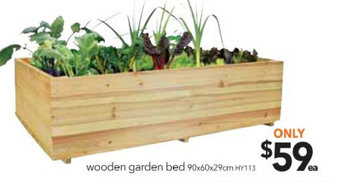 Cheap as Chips Wooden Garden Bed 90x60x29cm - HY113 offer