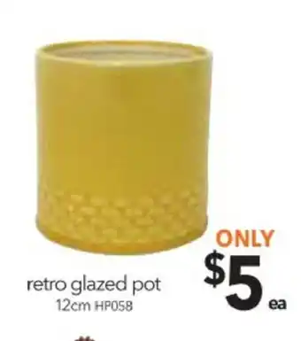 Retro Glazed Pot 12cm - HP058