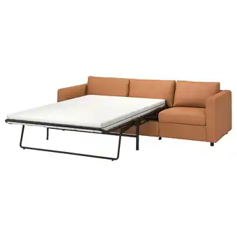 IKEA Vimle 3-seat sofa-bed, grann/bomstad golden-brown offer