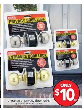 Entrance or Privacy Door Locks