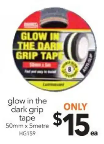 Cheap as Chips Glow in the Dark Grip Tape 50mm x 5 Meter - HG159 offer