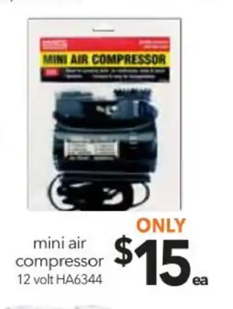 Cheap as Chips Mini Air Compressor 12 Volt offer