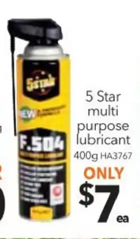 Cheap as Chips 5 Star Multi Purpose Lubricant 400g offer