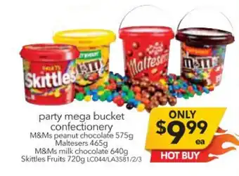 Cheap as Chips Party Mega Bucket Confectionery offer