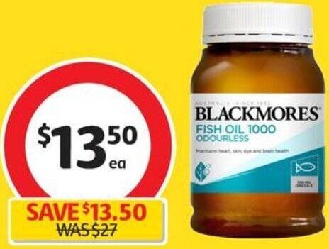 Blackmores fish 2025 oil coles