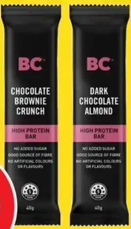 Coles BC Snacks High Protein Bar 40g offer