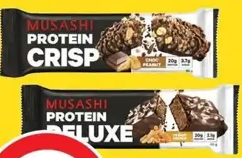Coles Musashi Protein Crisp or Deluxe Bar 60g offer