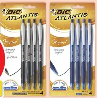 Bic Atlantis Pens 4 Pack