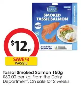 Coles Tassal Smoked Salmon 150g offer