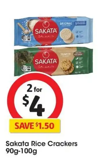 Coles Sakata Rice Crackers 90g-100g offer