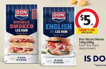 Coles Don Sliced Meats 160g-200g offer