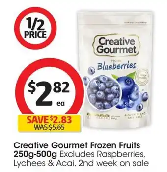 Coles Creative Gourmet Frozen Fruits 250g-500g offer