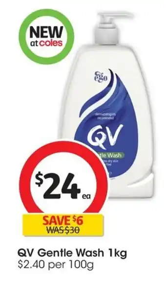 Coles QV Gentle Wash 1kg offer