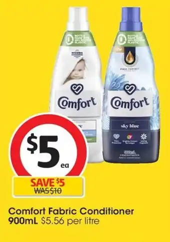Coles Comfort Fabric Conditioner 900mL offer