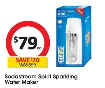 Coles Sodastream Spirit Sparkling Water Maker offer